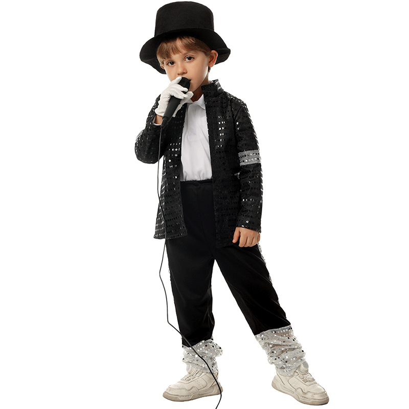 XYYEA Michael Jackson cosplay costumes children's Jackson imitation tap dance MJ dance costumes