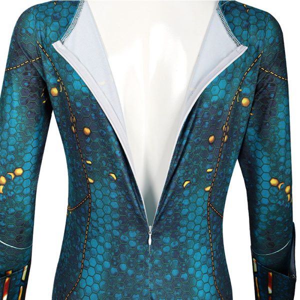 XYYEA Aquaman and Mera bodysuit Cosplay Costume
