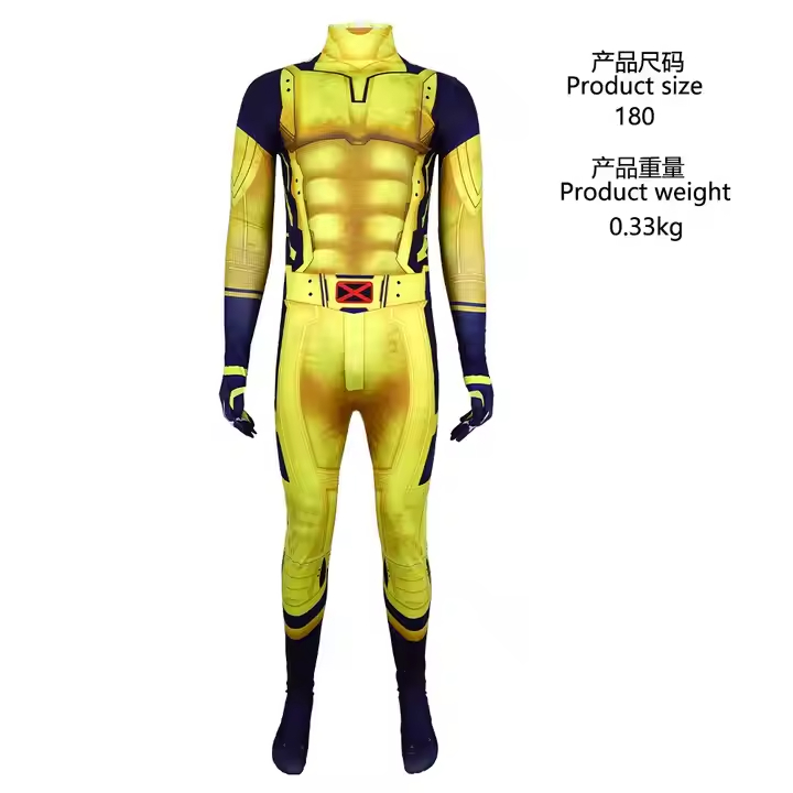 XYYEA Cosplay Costume Wolverine Halloween Wolf Same Stage Performance Hero Character