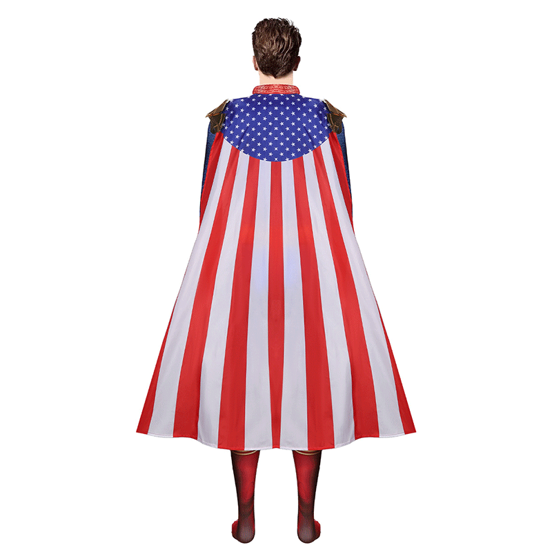 Black Robe Patrol Cosplay Costume Villain Halloween Costume Cape Superman Homelander