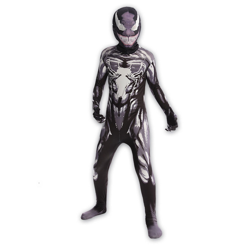 XYYEA Black and White Venom Bodysuit Cosplay Costume
