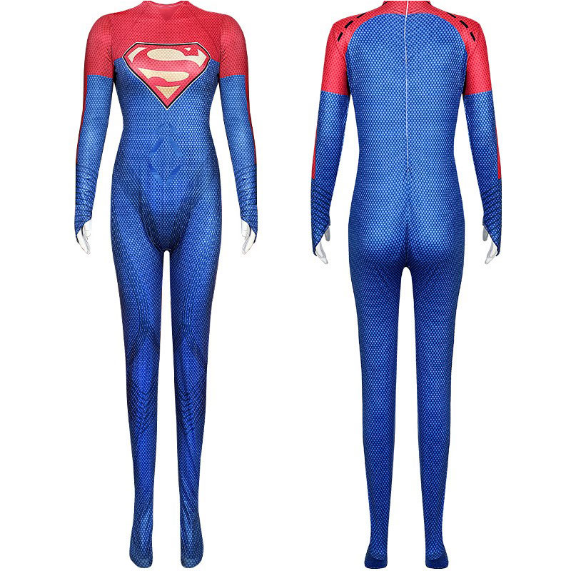 XYYEA New superwoman tights cape cosplay anime costume