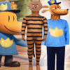 XYYEA Halloween role play Petey cat dog man cosplay costume cartoon Dog man costume