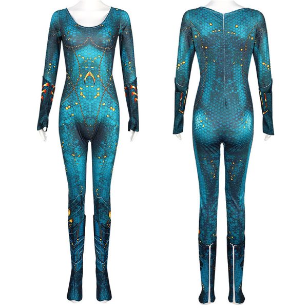 XYYEA Aquaman and Mera bodysuit Cosplay Costume
