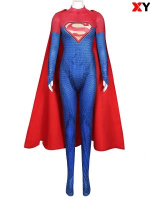 XYYEA New superwoman tights cape cosplay anime costume
