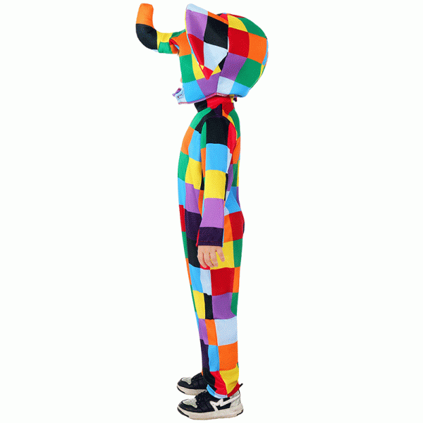 Children's Picture Book Plaid Elephant Costume