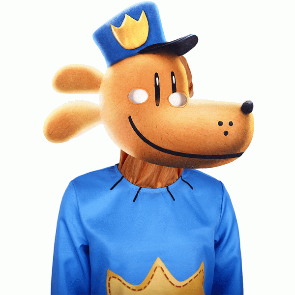 XYYEA Halloween role play Petey cat dog man cosplay costume cartoon Dog man costume