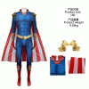 Black Robe Patrol Cosplay Costume Villain Halloween Costume Cape Superman Homelander