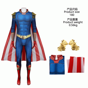 Black Robe Patrol Cosplay Costume Villain Halloween Costume Cape Superman Homelander