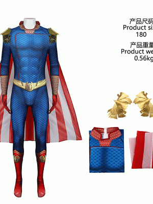 Black Robe Patrol Cosplay Costume Villain Halloween Costume Cape Superman Homelander