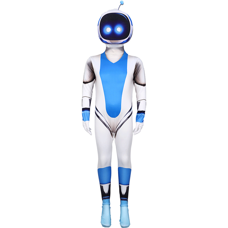 XYYEA Halloween Costume Jumpsuit Astro Bot Sony Space Robot Cosplay Costume
