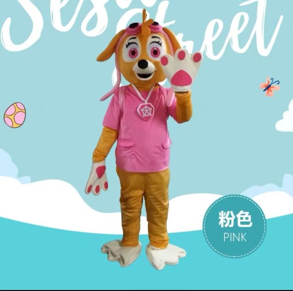 主图-16 Hot Sale Plush PAW Dog Patrol Character Mascot Patrol Cosplay Costume for Birthday Party