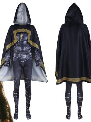 XYYEA Halloween Black Adam Cosplay Costume DC Super Villain Thunder Sands Cosplay Costume