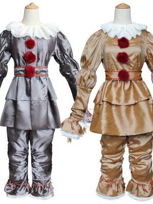 XYYEA Halloween Costume IT Cosplay Costume Pennywise Cosplay Pennywise IT Cosplay