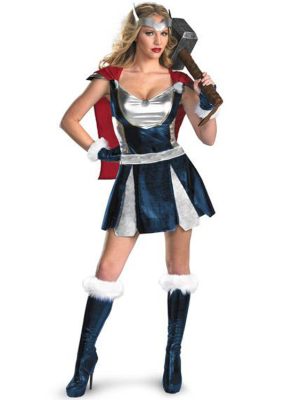 XYYEA Halloween Female Thor Superman Costume COS Costume Avengers Thor Costume