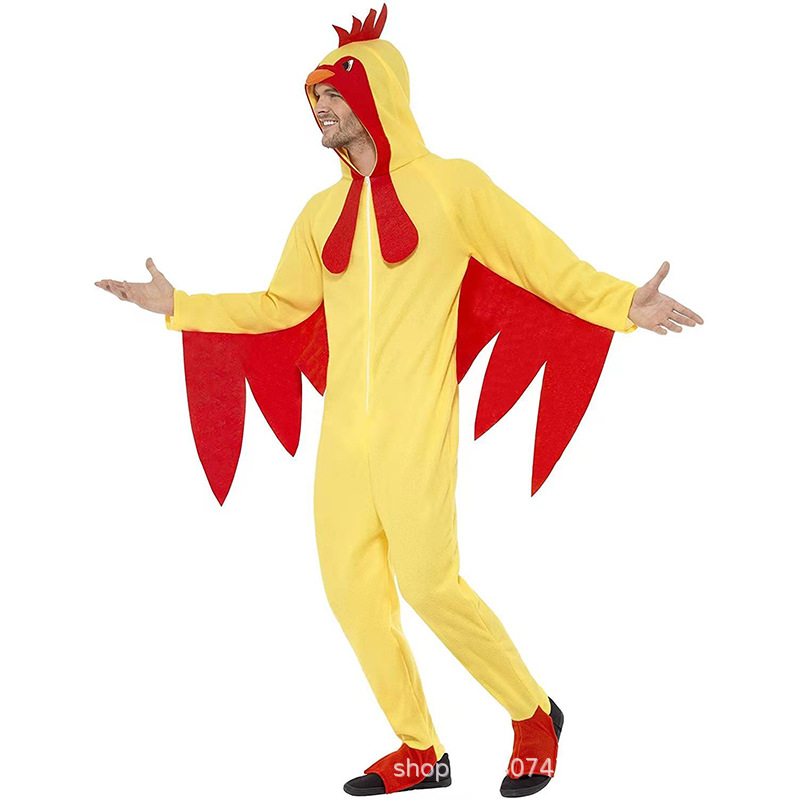XYYEA Hot Sale Adults Animal Cosplay Jumpsuit Chicken Costumes for Man and Women