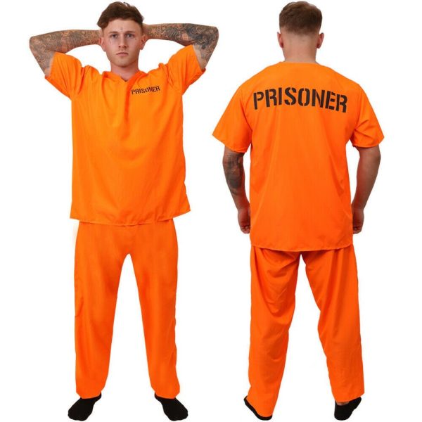 主图02 XYYEA Halloween adult prison uniform prisoner costume children's prison uniform striped prisoner costume