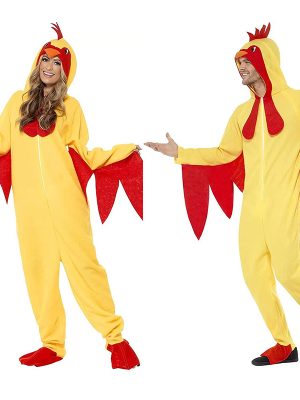 XYYEA Hot Sale Adults Animal Cosplay Jumpsuit Chicken Costumes for Man and Women