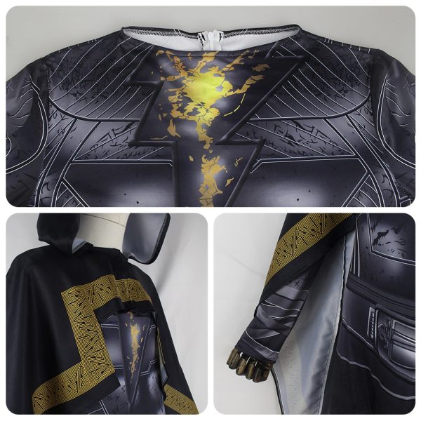 XYYEA Halloween Black Adam Cosplay Costume DC Super Villain Thunder Sands Cosplay Costume