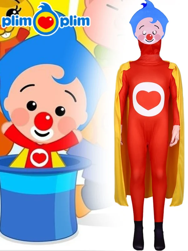 1 (1) XYYEA Halloween Plim cosplay costume children's role play jumpsuit stage performance costume