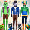 XYYEA New Arrival Halloween Costume Brawl Stars Game Cosplay Costume