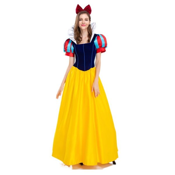 XYYEA Adult Cosplay Dress Snow White Girl Princess Dress Women Adult Cartoon Princess