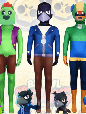 XYYEA New Arrival Halloween Costume Brawl Stars Game Cosplay Costume