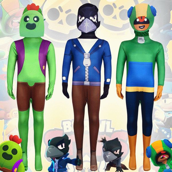 XYYEA New Arrival Halloween Costume Brawl Stars Game Cosplay Costume