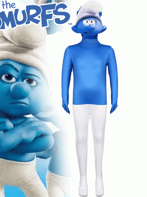 XYYEA Halloween smurfs cosplay costume role play jumpsuit stage performance costumes