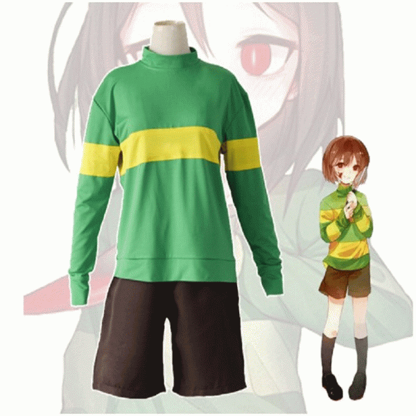 XYYEA Anime Undertale Cosplay Prototype Mission Frisk Chara Cos Suit