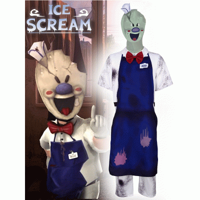 1 XYYEA Halloween role-playing costume suit horror ice cream Rod cosplay costume