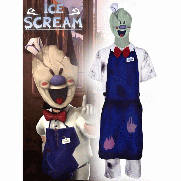 1 XYYEA Halloween role-playing costume suit horror ice cream Rod cosplay costume