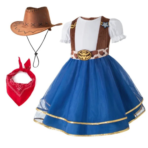 XYYEA Holiday Party Princess Dress up Halloween Cowgirl Costume for Kid