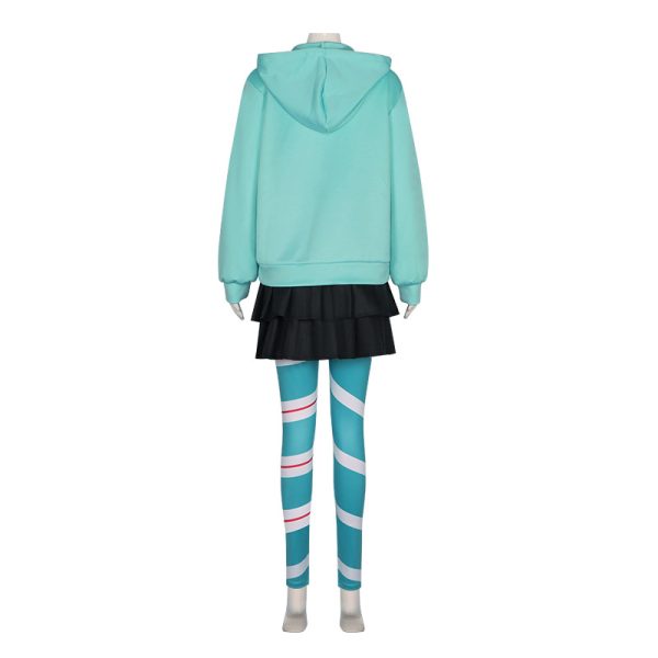 Halloween Vanellope Von Schweetz Cosplay Costume Ralph Breaks the Internet Vanellope's Anime Costumes