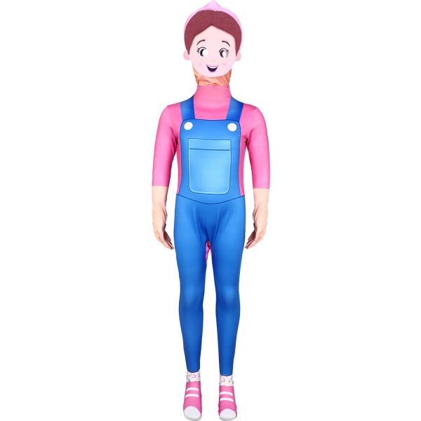 XYYEA Ms. Rachel overalls jumpsuit role play stage performance costume