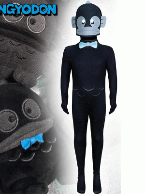 XYYEA Halloween sanrio ugly hangyodon fish role play jumpsuit cosplay costume