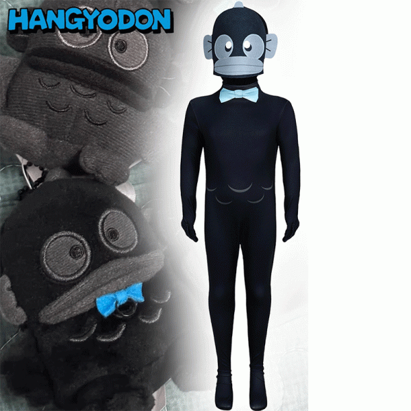 XYYEA Halloween sanrio ugly hangyodon fish role play jumpsuit cosplay costume