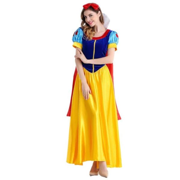 XYYEA Deluxe Adult Halloween Snow White Cosplay Costumes Stage Dress
