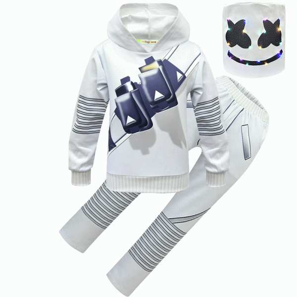 1 Marshmallow sweater suit American DJ Marshmello role play stage performance costume