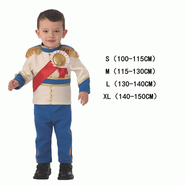 1 Prince Charming Costume Prince Dress up Medieval Royal Prince Outfit Costume for Kids Boys