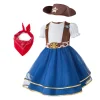 XYYEA Holiday Party Princess Dress up Halloween Cowgirl Costume for Kid