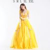 Adult Yellow Beast Princess Belle Costume Halloween Cosplay Masquerade Bell Court Queen Roles Sui