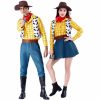 Halloween Toy Story Woody Couple Costume TV&Movie Character Western Cowboys and Cowgirl Costume
