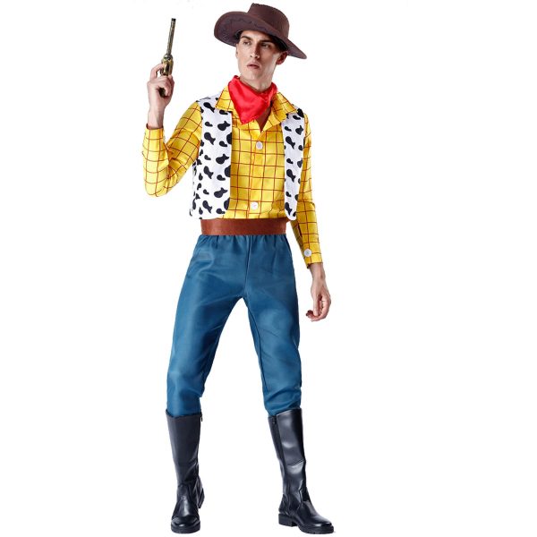 1 (6) Halloween Toy Story Woody Couple Costume TV&Movie Character Western Cowboys and Cowgirl Costume