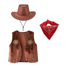 XYYEA Western Cowboy Easter Birthday Party Fancy Dress up Halloween Cool Girl Cowgirl Dress