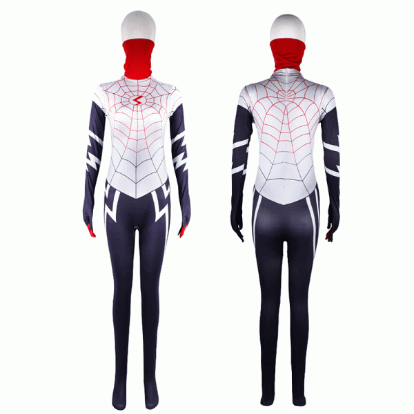 1 XYYEA Spider Silk Cindy Moon Cosplay Spider-woman Tights Suit From Marvel Movie Onesie