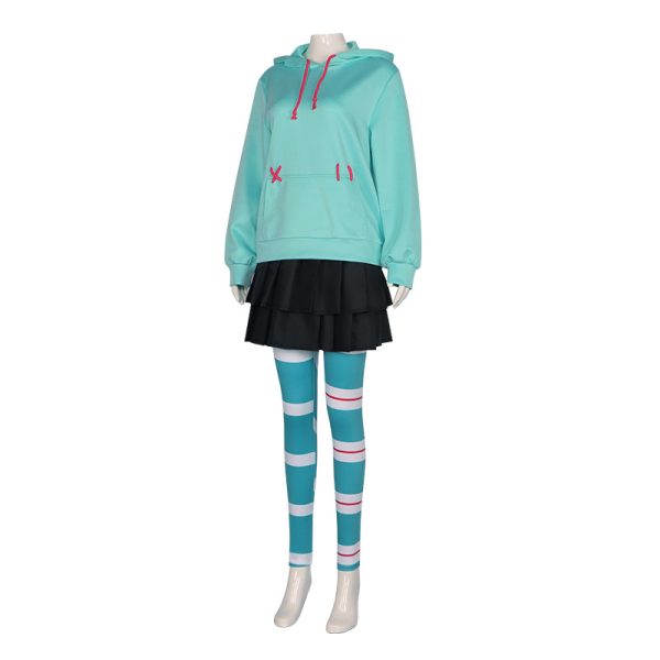 Halloween Vanellope Von Schweetz Cosplay Costume Ralph Breaks the Internet Vanellope's Anime Costumes