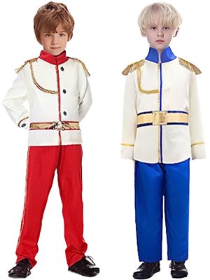 Prince Charming Costume Prince Dress up Medieval Royal Prince Outfit Costume for Kids Boys