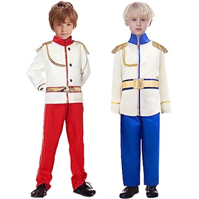 Prince Charming Costume Prince Dress up Medieval Royal Prince Outfit Costume for Kids Boys