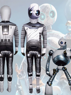 XYYEA New arrival The Wild Robot cosplay jumpsuit role playing costume